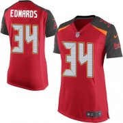 Wholesale Cheap Nike Buccaneers #34 Mike Edwards Red Team Color Women's Stitched NFL New Elite Jersey