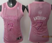 Wholesale Cheap New York Knicks #7 Carmelo Anthony Pink Womens Jersey