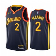 Wholesale Cheap Nike Warriors #2 Nico Mannion Navy NBA Swingman 2020-21 City Edition Jersey