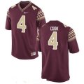 Wholesale Cheap Men's Florida State Seminoles #4 Dalvin Cook Red Stitched College Football 2016 Nike NCAA Jersey