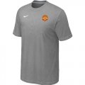 Wholesale Cheap Nike Manchester United Soccer T-Shirt Light Grey