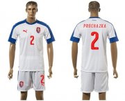 Wholesale Cheap Czech #2 Prochazka Away Soccer Country Jersey