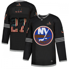 Wholesale Cheap New York Islanders #27 Anders Lee Adidas Men\'s Black USA Flag Limited NHL Jersey