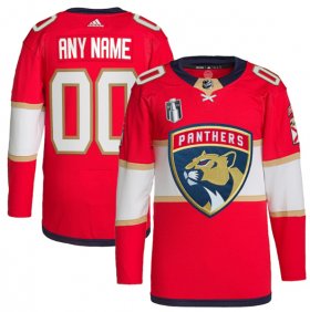 Wholesale Cheap Men\'s Florida Panthers Active Player Custom Red 2023 Stanley Cup Final Stitched Jersey
