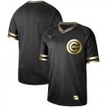 Wholesale Cheap Nike Cubs Blank Black Gold Authentic Stitched MLB Jersey