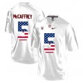 Wholesale Cheap Stanford Cardinal 5 Christian McCaffrey White USA Flag College Football Limited Jersey
