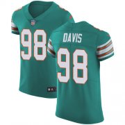 Wholesale Cheap Nike Dolphins #98 Raekwon Davis Aqua Green Alternate Men's Stitched NFL New Elite Jersey