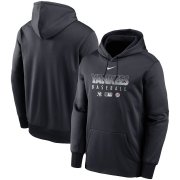Wholesale Cheap Men's New York Yankees Nike Navy Authentic Collection Therma Performance Pullover Hoodie