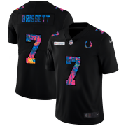 Cheap Indianapolis Colts #7 Jacoby Brissett Men's Nike Multi-Color Black 2020 NFL Crucial Catch Vapor Untouchable Limited Jersey