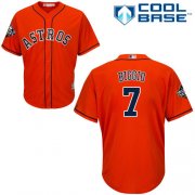 Wholesale Cheap Astros #7 Craig Biggio Orange Cool Base 2019 World Series Bound Stitched Youth MLB Jersey