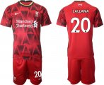 Wholesale Cheap Men 2021-2022 Club Liverpool home red 20 Nike Soccer Jersey