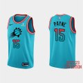 Wholesale Cheap Men's Phoenix Suns #15 Cameron Payne 2022-23 Blue City Edition Stitched Basketball Jersey