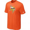 Wholesale Cheap Nike Minnesota Vikings Sideline Legend Authentic Logo Dri-FIT NFL T-Shirt Orange