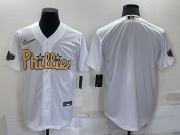 Wholesale Men's Philadelphia Phillies Blank White 2022 All Star Stitched Cool Base Nike Jersey