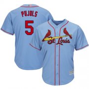 Wholesale Cheap Cardinals #5 Albert Pujols Light Blue Cool Base Stitched Youth MLB Jersey