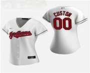 Wholesale Cheap Women's Custom Cleveland Indians 2020 White Home Nike Jersey