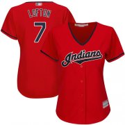 Wholesale Cheap Indians #7 Kenny Lofton Red Women's Stitched MLB Jersey