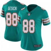 Wholesale Cheap Women's Miami Dolphins #88 Mike Gesicki Limited Aqua Alternate Vapor Untouchable Jersey