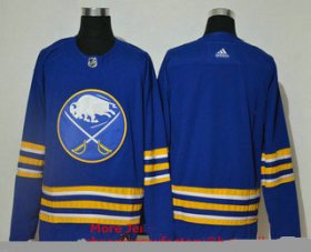 Wholesale Cheap Men\'s Buffalo Sabres Blank Blue Adidas 2020-21 Alternate Authentic Player NHL Jersey