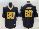 Wholesale Men's New Orleans Saints #80 Jarvis Landry Black 2022 Vapor Untouchable Stitched NFL Nike Limited Jersey