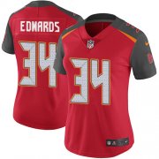 Wholesale Cheap Nike Buccaneers #34 Mike Edwards Red Team Color Women's Stitched NFL Vapor Untouchable Limited Jersey