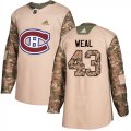 Wholesale Cheap Adidas Canadiens #43 Jordan Weal Camo Authentic 2017 Veterans Day Stitched NHL Jersey
