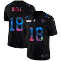 Cheap Atlanta Falcons #18 Calvin Ridley Men's Nike Multi-Color Black 2020 NFL Crucial Catch Vapor Untouchable Limited Jersey
