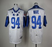 Wholesale Cheap Cowboys #94 DeMarcus Ware White 2012 Pro Bowl Stitched NFL Jersey