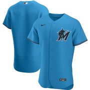 Wholesale Cheap Miami Marlins Men's Nike Blue Alternate 2020 Authentic Team MLB Jersey