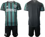 Wholesale Cheap Men 2021-2022 Club Los Angeles Galaxy away black blank Adidas Soccer Jersey