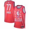 Wholesale Cheap Men 2022 All Star 77 Luka Doncic Maroon Basketball Jersey
