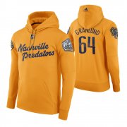 Wholesale Cheap Adidas Predators #64 Mikael Granlund Men's Yellow 2020 Winter Classic Retro NHL Hoodie