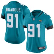 Wholesale Cheap Nike Jaguars #91 Yannick Ngakoue Teal Green Alternate Women's Stitched NFL Vapor Untouchable Limited Jersey