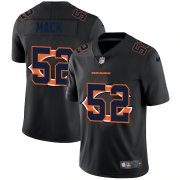 Wholesale Cheap Chicago Bears #52 Khalil Mack Men's Nike Team Logo Dual Overlap Limited NFL Jersey Black