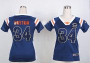 Wholesale Cheap Nike Bears #34 Walter Payton Navy Blue Team Color Women's Stitched NFL Elite Draft Him Shimmer Jersey