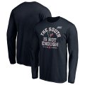 Wholesale Cheap Houston Texans NFL 2019 AFC South Division Champions Cover Two Long Sleeve T-Shirt Navy