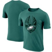 Wholesale Cheap Men's Philadelphia Eagles Nike Midnight Green Fan Gear Icon Performance T-Shirt