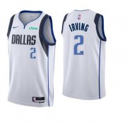 Wholesale Cheap Men's Dallas Mavericks #2 Kyrie Irving White Association Edition Stitched Basketball Jersey