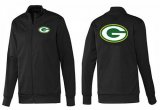 Wholesale Cheap NFL Green Bay Packers Team Logo Jacket Black_1