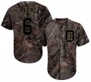 Wholesale Cheap Tigers #6 Al Kaline Camo Realtree Collection Cool Base Stitched Youth MLB Jersey