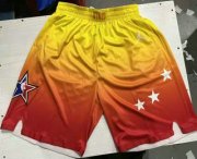 Wholesale Cheap Men's 2023 All Star Orange Game Swingman Hot Press Shorts