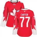 Wholesale Cheap Team Canada #77 Jeff Carter Red 2016 World Cup Women's Stitched NHL Jersey
