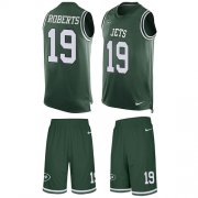 Wholesale Cheap Nike Jets #19 Andre Roberts Green Team Color Men's Stitched NFL Limited Tank Top Suit Jersey