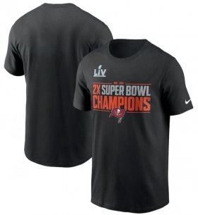 Wholesale Cheap Men\'s Tampa Bay Buccaneers Nike Black 2 Time Super Bowl Champions Field Goal T-Shirt