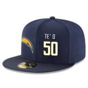 Wholesale Cheap San Diego Chargers #50 Manti Te'o Snapback Cap NFL Player Navy Blue with White Number Stitched Hat