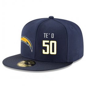 Wholesale Cheap San Diego Chargers #50 Manti Te\'o Snapback Cap NFL Player Navy Blue with White Number Stitched Hat