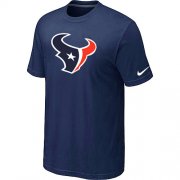 Wholesale Cheap Nike Houston Texans Sideline Legend Authentic Logo Dri-FIT NFL T-Shirt Midnight Blue