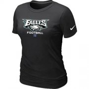 Wholesale Cheap Women's Nike Philadelphia Eagles Critical Victory NFL T-Shirt Black