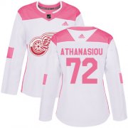 Wholesale Cheap Adidas Red Wings #72 Andreas Athanasiou White/Pink Authentic Fashion Women's Stitched NHL Jersey
