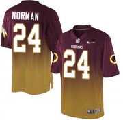 Wholesale Cheap Nike Redskins #24 Josh Norman Burgundy Red/Gold Men's Stitched NFL Elite Fadeaway Fashion Jersey